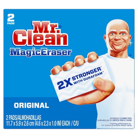 Mr. Clean Mr. Clean Original Medium Duty Magic Eraser For Multi-Purpose 4.6 in. L 2 pk 43515